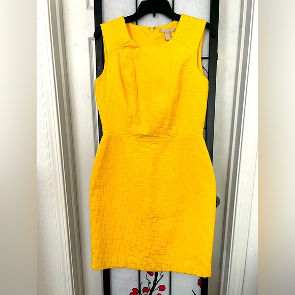 Banana Republic Dresses Banana Republic Yellow Jacquard Dress